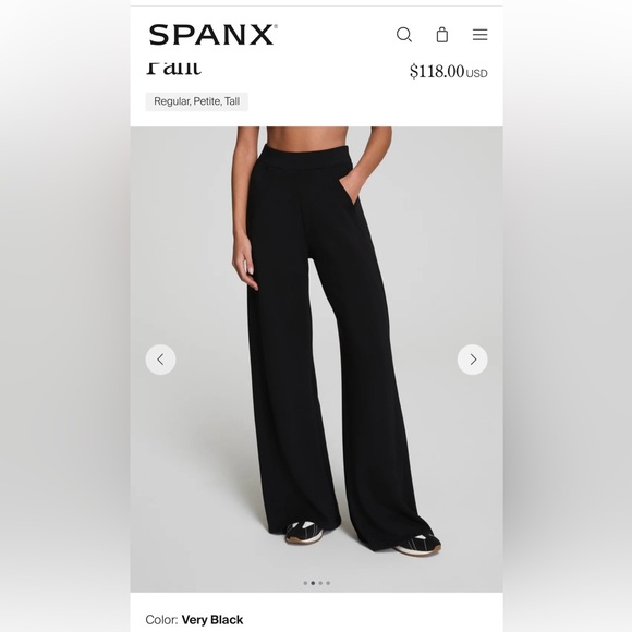 NWT Viral Spanx Wide Leg Track Pants - Picture 2 of 5